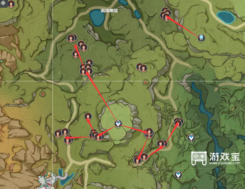 《原神》红绸路线图攻略
