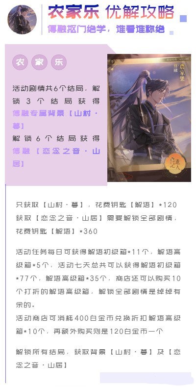 《代号鸢》鸢记农家乐活动玩法技巧分享
