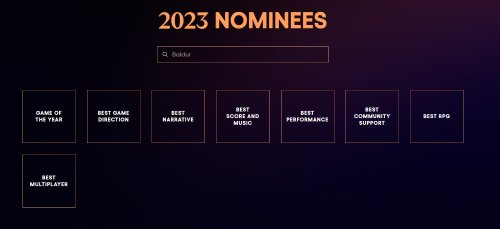 2023TGA提名公布：博德3、心灵杀手2八项提名领跑全场(2023TGA提名时间)