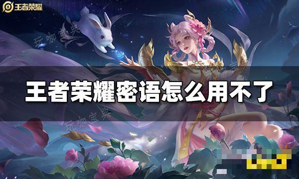 《王者荣耀》密语怎么用不了 密语用不了解决办法