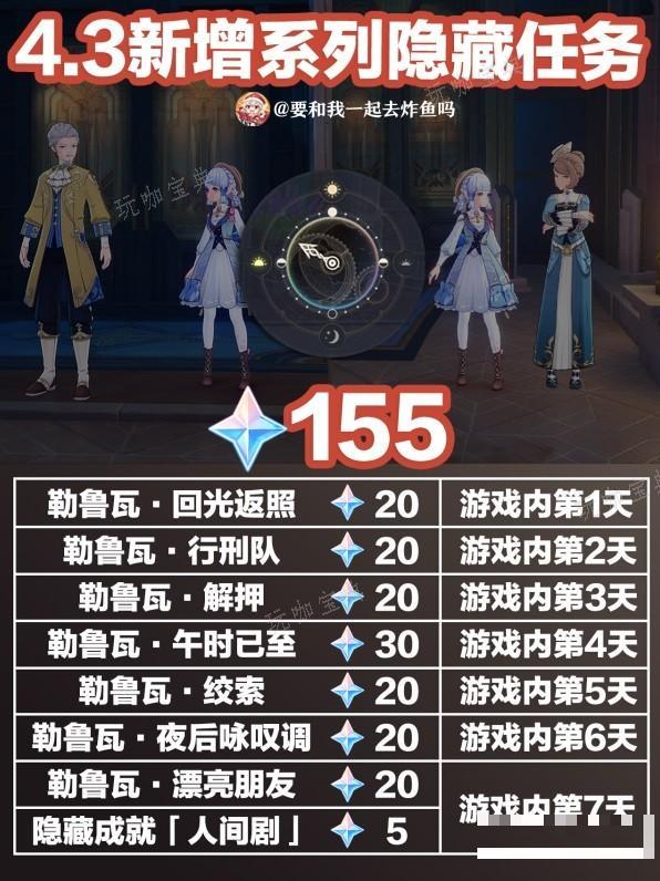 《原神》4.3新增系列隐藏任务完成攻略 勒鲁瓦隐藏任务全流程图文(《原神》4.3前瞻活动礼包)