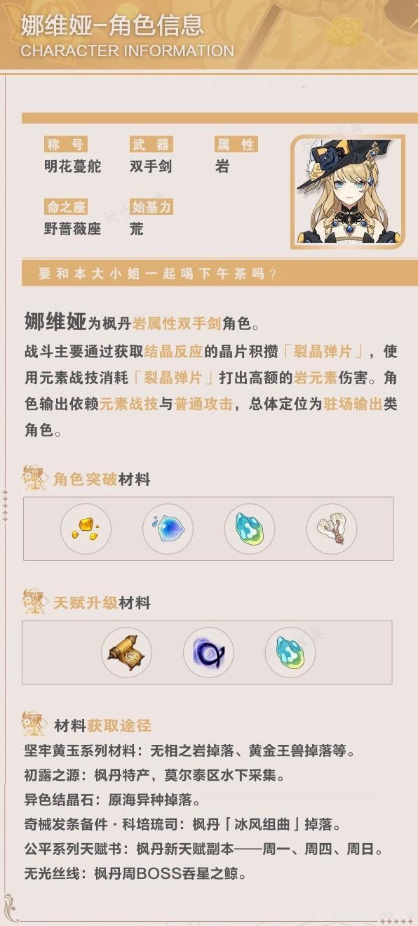《原神》娜维娅技能介绍与装备搭配参考 娜维娅圣遗物怎么选？(原神娜维娅技能加点)
