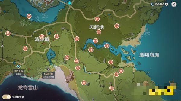 《原神》风神瞳位置大全 最详细全部风神瞳位置介绍