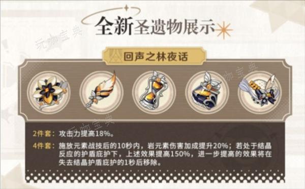 《原神》回声之林夜话适合哪些角色？4.3圣遗物搭配攻略(原神回声之林夜话在哪里打开)