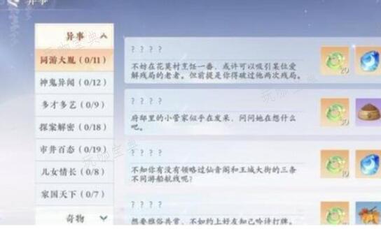 浮生忆玲珑异事奇遇攻略(浮生忆玲珑异事奇物)