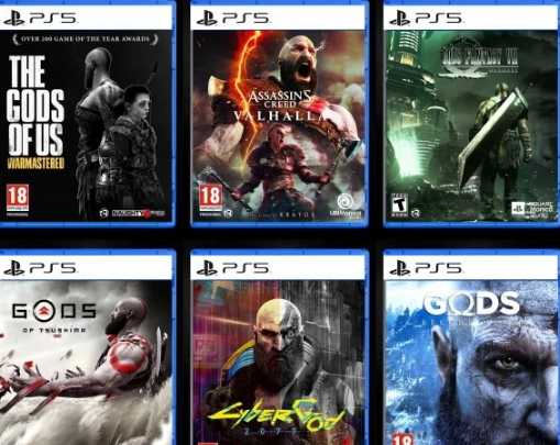 玩家脑洞大开：PS5游戏封面变成《战神》(脑洞大开的图片)