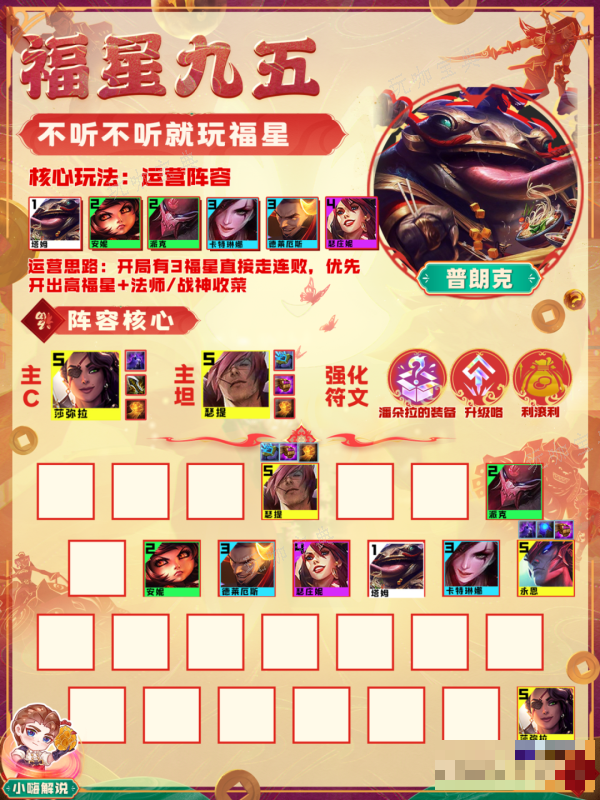 《金铲铲之战》福星九五阵容推荐(金铲铲之战福星返场)