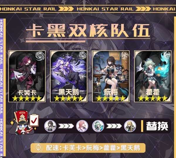 《崩坏星穹铁道》黑天鹅队伍搭配攻略 黑天鹅怎么配队？(崩坏星穹铁道女角色泳装图片)