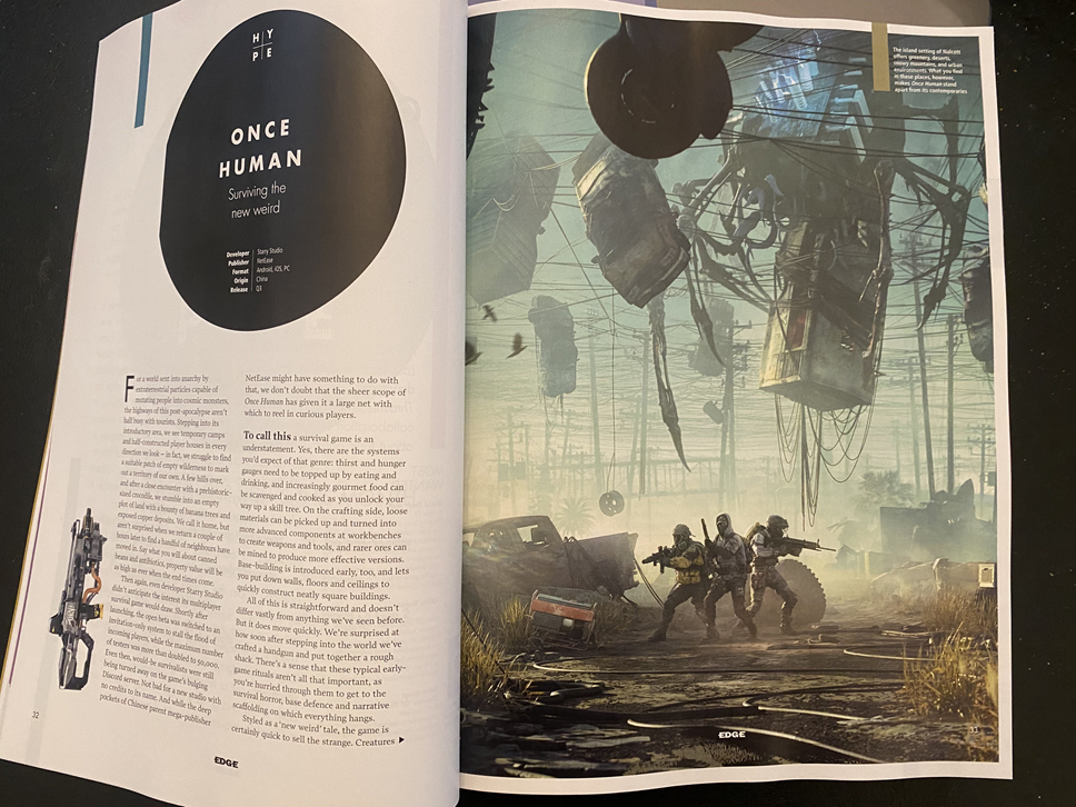 期待值拉满！国产游戏《七日世界》登上英国知名游戏杂志《EDGE》(要国产的)