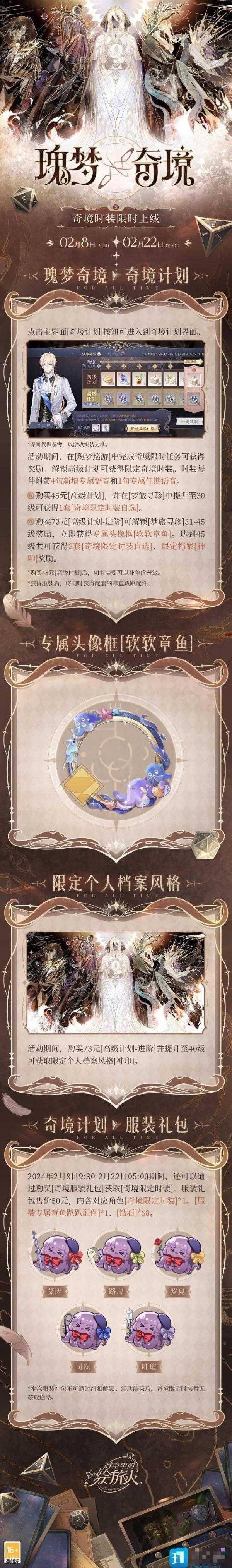 《时空中的绘旅人》奇境时装怎么获得 《时空中的绘旅人》奇境时装获得方法