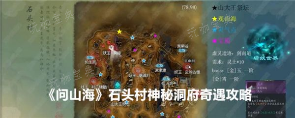问山海石头村奇遇神秘洞府怎么触发？问山海石头村神秘洞府奇遇攻略(问山海石头村的中心广场)