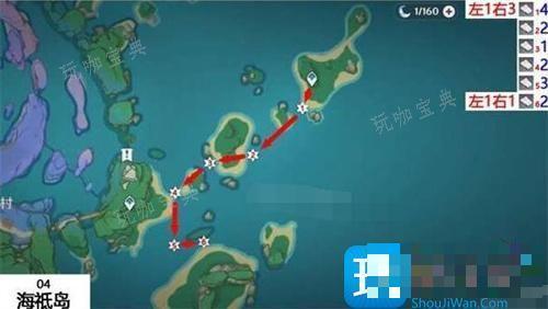 《原神》鳗肉快速采集路线图1