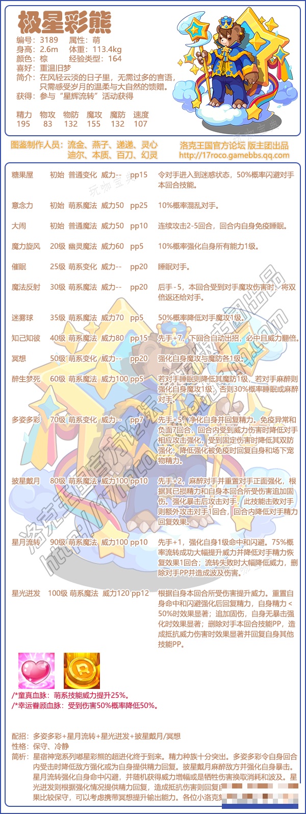 《洛克王国》极星彩熊介绍(洛克王国极光)