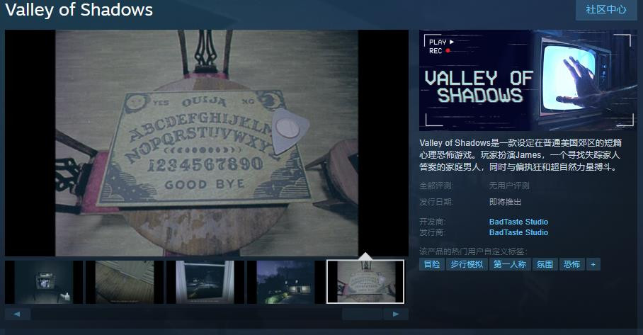 短篇心理恐怖游戏《Valley of Shadows》Steam页面上线(玩恐怖游戏的人是什么心理)