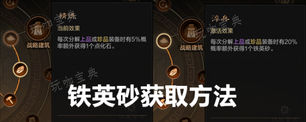 三国谋定天下铁英砂怎么获得？三国谋定天下铁英砂获取方法介绍(谋定三国前)