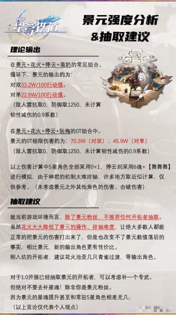 《崩坏星穹铁道》2.0版本景元抽取建议 2.0版本有必要抽景元吗？(崩坏星穹铁道云游戏)
