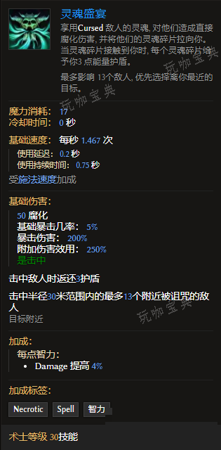 《最后纪元》术士技能灵魂盛宴有什么特点
