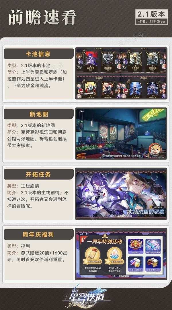 《崩坏：星穹铁道》2.1版本更新前瞻(崩坏星穹铁道云游戏)