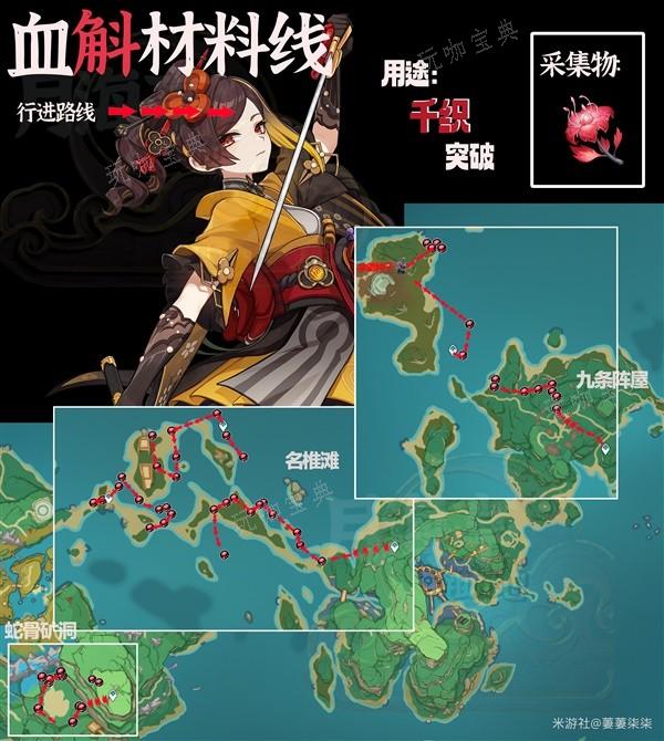 《原神》血斛收集路线分享(原神血斛位置)