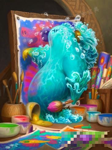 炉石传说水彩美术家属性介绍(炉石传说插画原图)