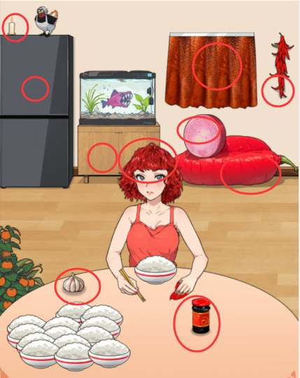 抖音脑力侦探无辣不欢帮助嗜辣女生炫饭怎么通关？(抖音脑力侦探全部答案)