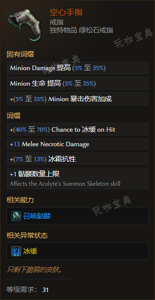 《最后纪元》戒指空心手指有什么特点