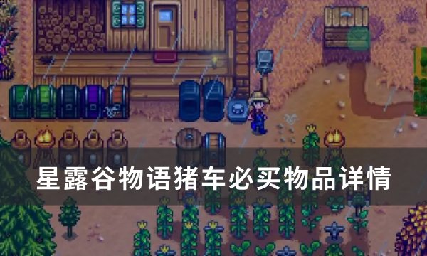 《星露谷物语》猪车买什么东西？ 猪车必买物品详情(星露谷物语猪车时间表)