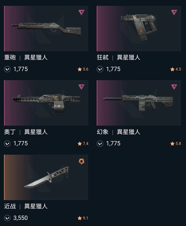 《无畏契约》夜市新增套装异星猎人分析(无畏契约夜市什么时候开放)