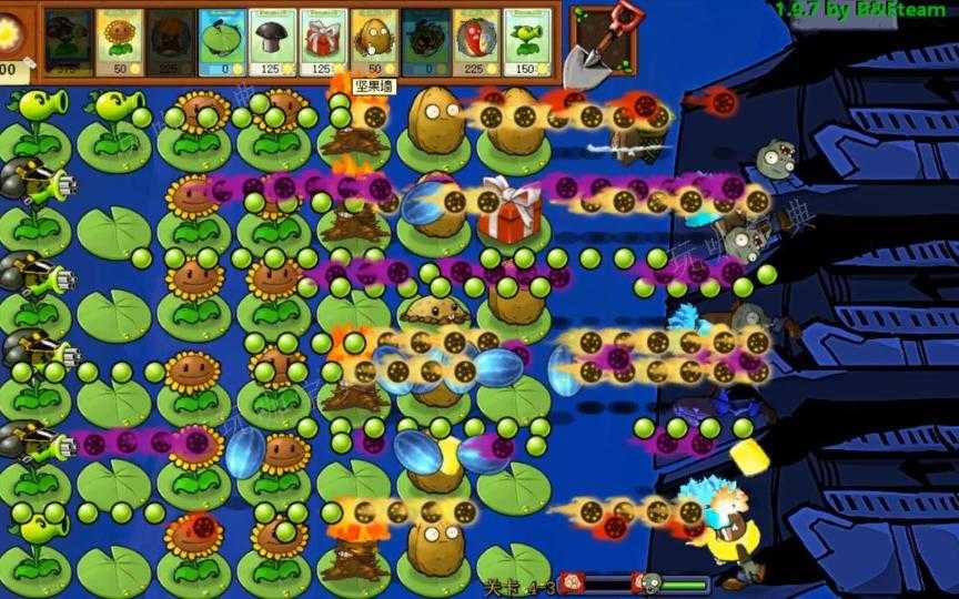 植物大战僵尸43关怎么过？(植物大战僵尸4399版跟原版有差别吗)
