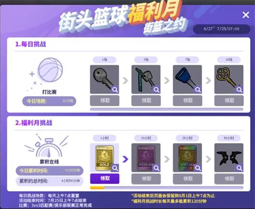 街头篮球福利月徽记卡大放送 魔王试炼挑战极限(街头篮球福利点能买吗)