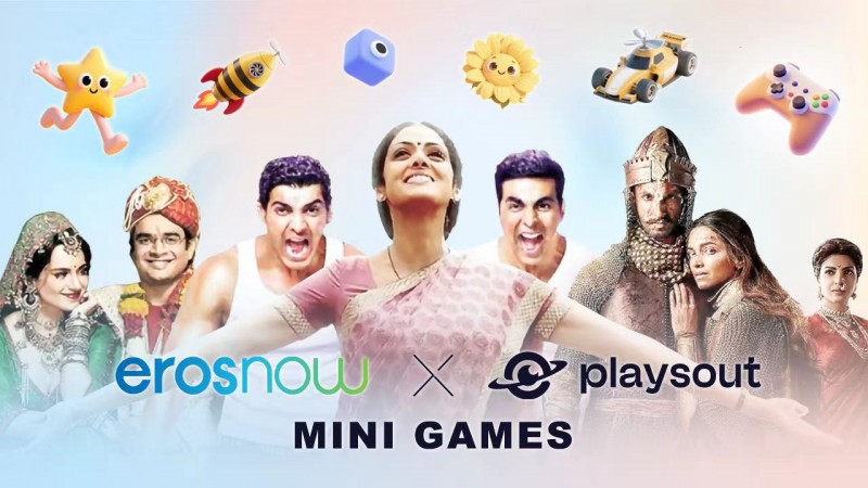 从银幕到屏幕，PlaysOut携手Eros Now强势进军印度小游戏市场(银幕显示)