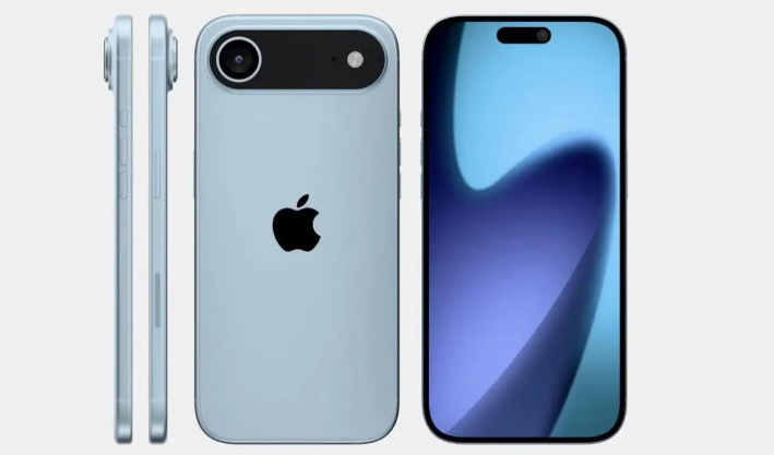iPhone 17Air天蓝色照片曝光：2.49 mm极致超薄