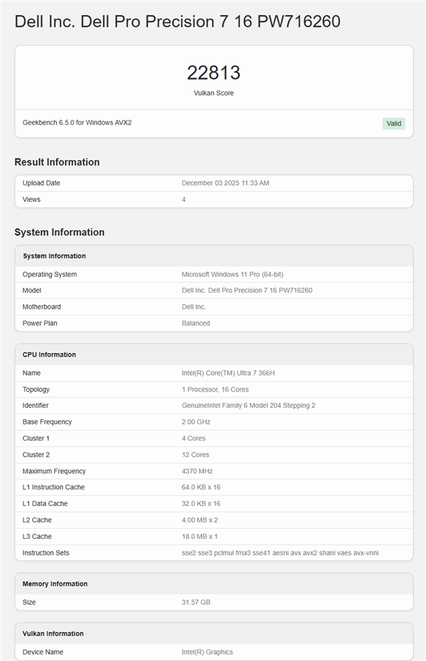 Intel酷睿Ultra 7 366H跑分测试：集成显卡性能略超GTX 1050 Ti(Intel酷睿Ultra5 125H)
