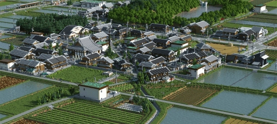 神级复刻！《我的世界》大神搭建日式乡村：逼真程度宛如实拍(我的??)