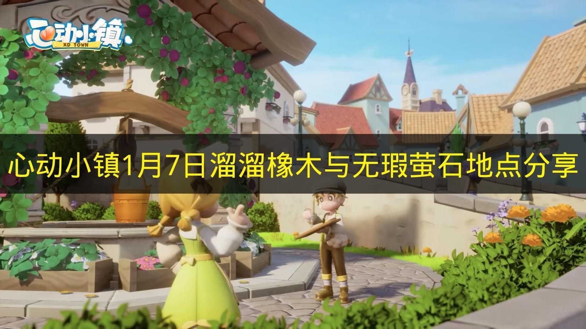 1月7日《心动小镇》溜溜橡木和无瑕萤石地点分享(心动小狗)