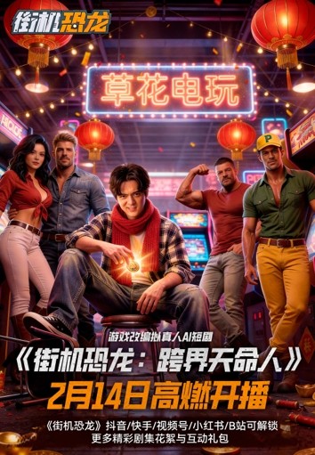 《街机恐龙》游戏改编拟真人AI短剧2月14日上线！热血经典，AI“重生”(街机恐龙岛叫什么名字)